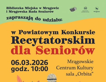 Powiatowy Konkurs Recytatorski dla Seniorów