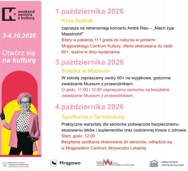 Weekend Seniora z Kulturą w Mrągowie 